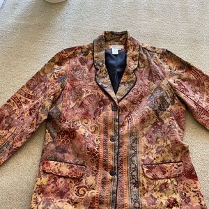 Coldwater creek tapestry blazer